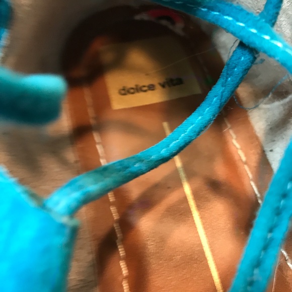 Dolce Vita - Blue Strappy Sandals, Size 10 - Picture 5 of 7